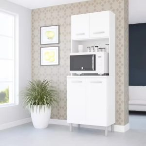 Aparador Alacena Para Cocina Comedor Con 4 Puertas Y 1 Estante