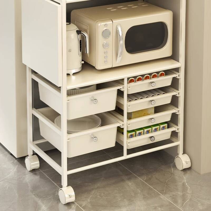 Organizador Isla De Cocina Extensible Con Ruedas Y 6 Canastos - Imagen 6