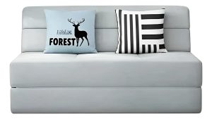 Sillón Sofá Cama Plegable Multiuso 2 Cuerpos - Gris