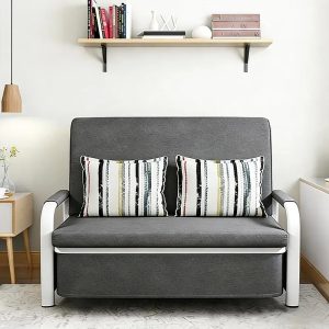Sofá Cama Sillón Plegable Multifuncional 2 Plazas - Gris