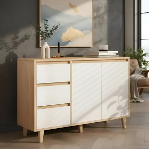 Mueble Organizador Alacena Multiuso 3 Cajones 2 Puertas
