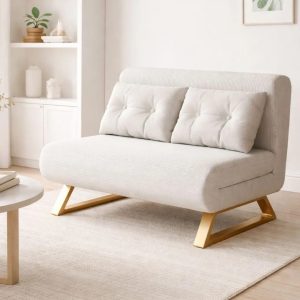 Sofa Cama Moderno Plegable Y Compacto De 2 Cuerpos 3 En 1
