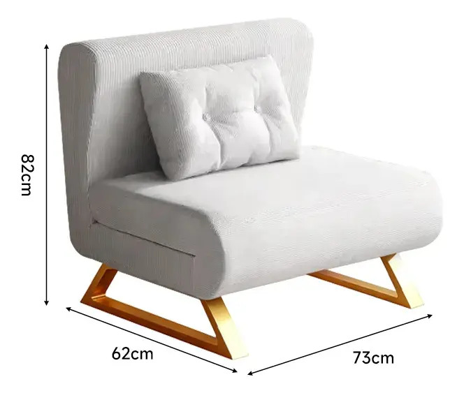 Sofá Cama Plegable 5 Angulos Ajustables 1 Cuerpo 3 En1 - Imagen 10
