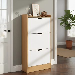 Mueble Zapatera De Dormitorio Living 3 Niveles Con Estante