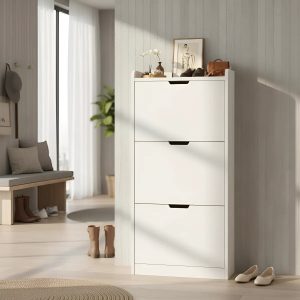 Mueble Zapatera De Dormitorio Living 3 Niveles Con Estante