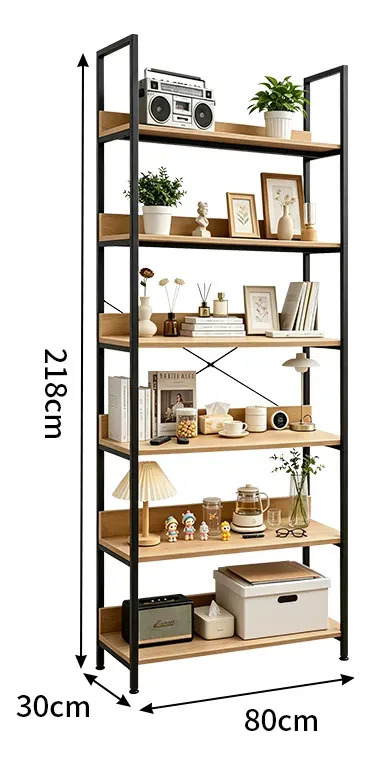 Estantería Organizador Vintage De 6 Estantes 218x80x30 Cm - Imagen 10