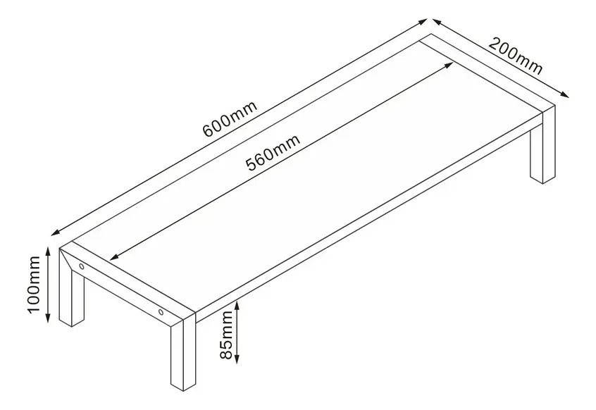 Estante Soporte Elevador De Monitor Para Escritorio - Imagen 7
