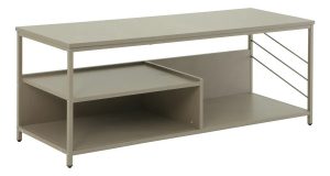 Rack TV Minimalista Moderno Mdf Y Metal Con Estantes