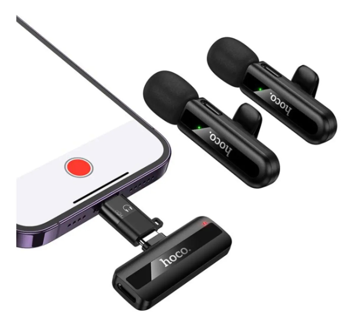 Micrófonos Inalámbricos Solaperos Dual- Mic 2 EN 1 Lightning - USB-C - Imagen 3