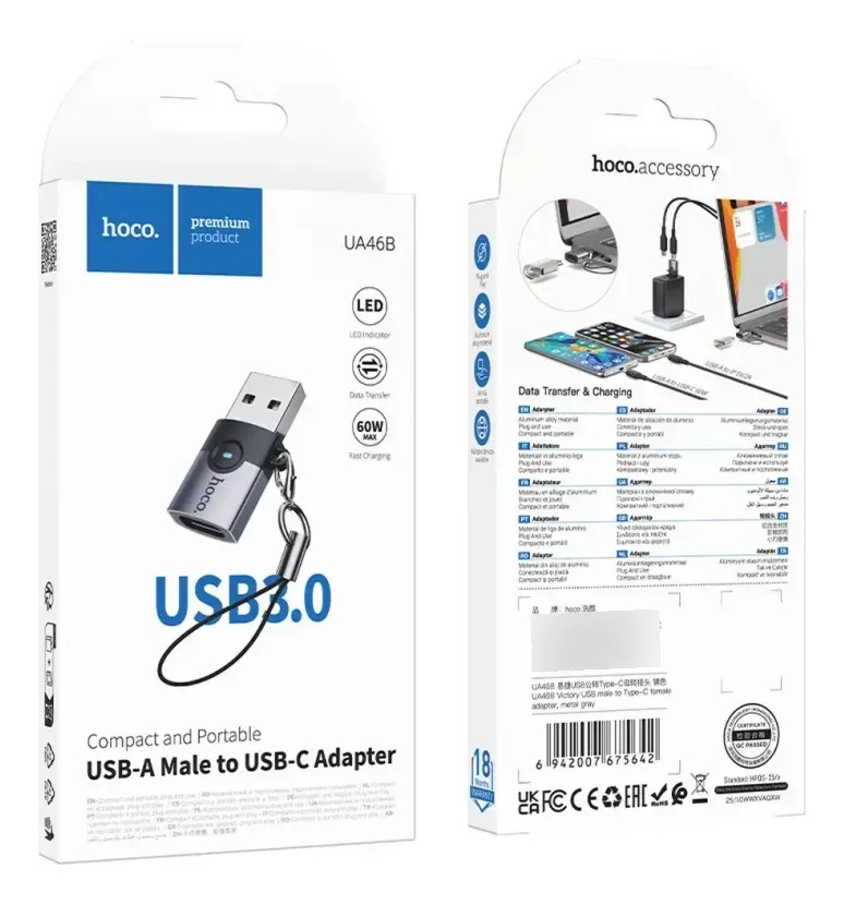 Adaptador De Transferencia De Datos Y Carga USB A Tipo C - Imagen 6