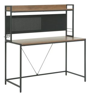 Escritorio De Oficina MDF Con Estante Y Panel Organizador