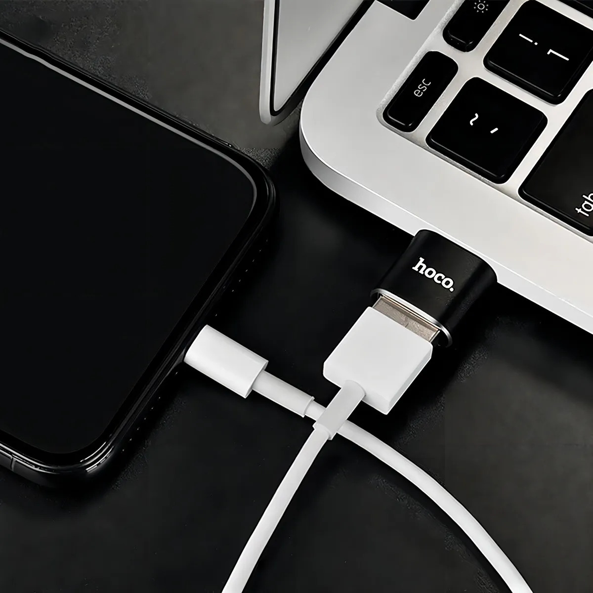 Adaptador De Transferencia De Datos Hoco UA5 USB A USB-C - Imagen 4
