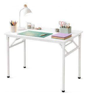Mesa Escritorio Multiuso Plegable Madera Mdf Y Metal 80 cm